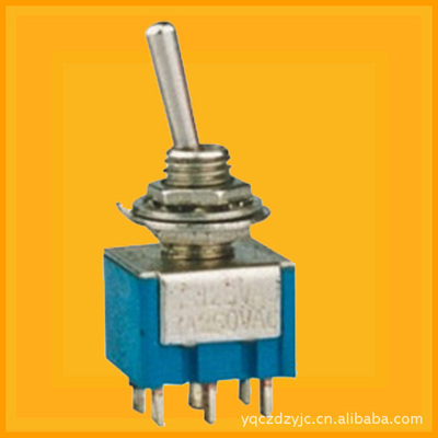 【供應(yīng)中小型優(yōu)質(zhì)鈕子開關(guān)/撥動開關(guān)/六腳搖頭開關(guān)/搖臂開關(guān)】價格,廠家,圖片,電工開關(guān),樂清市創(chuàng)展電子-